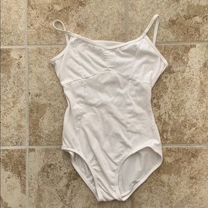 Adult white camisole leotard